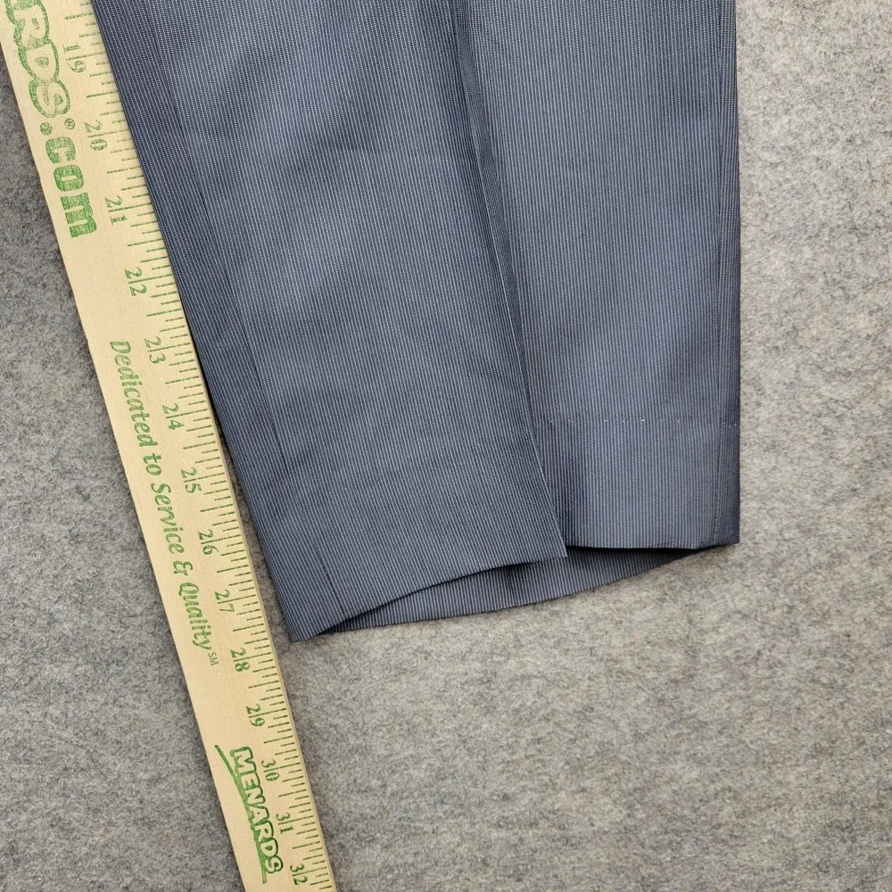 Calvin Klein Dress Pants Mens 34x30 Gray Polyester Viscose‎ Flat Front Business